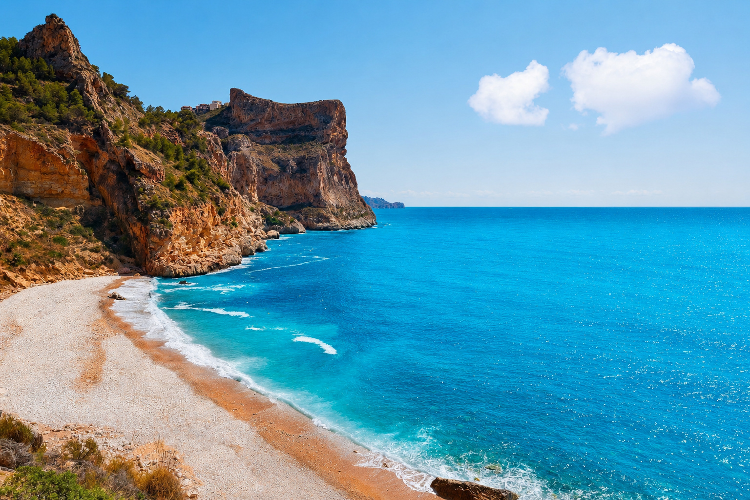 Alquiler con Vistas al Mar en Pueblo Panorama — Apartamento en alquiler en Benitachell, Costa Blanca — Miniatura 1